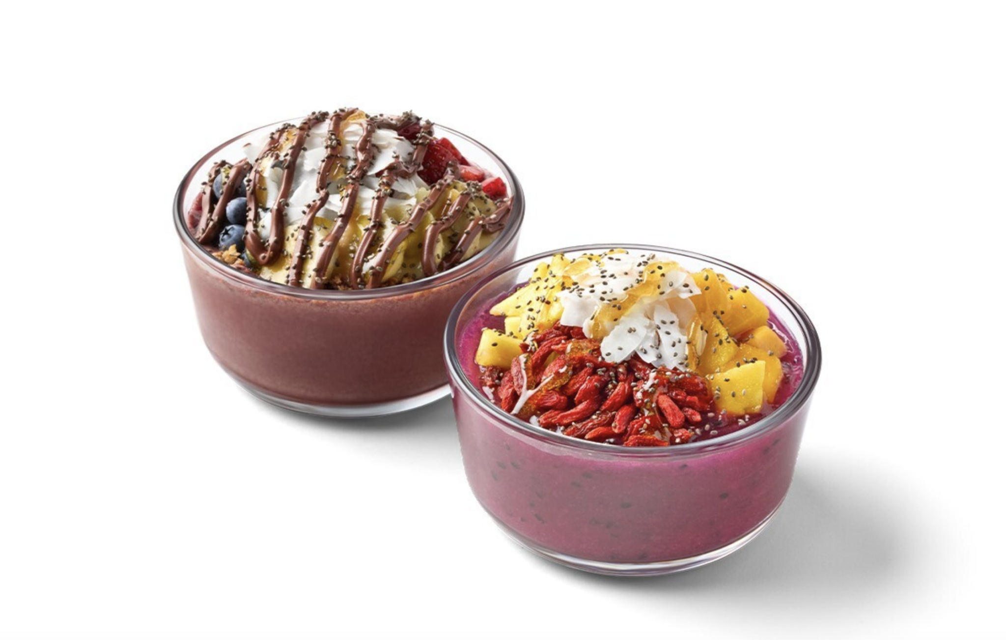 tropical smoothie cafe and nutella smoothie bowls